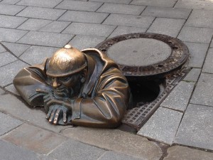 auch das gibts, der "Stolperstein"
